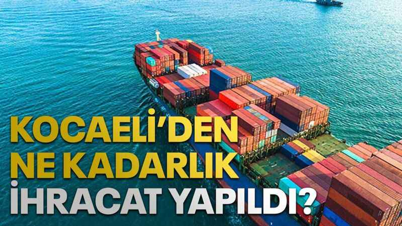 Kocaeli’den ne kadarlık ihracat yapıldı?